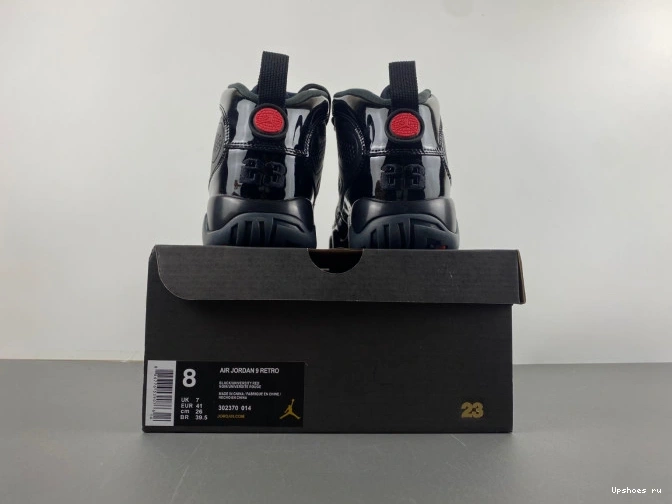  Bred  Retro 9 Patent 302370-014 Jordan 1006